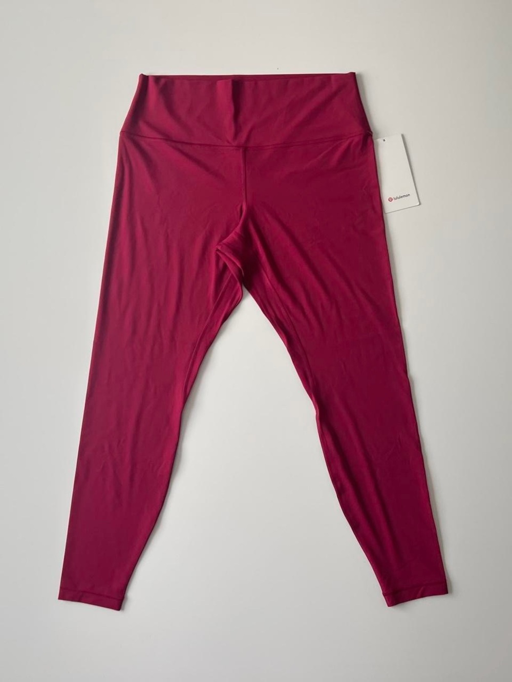 NWT Lululemon align high rise pant 28” size 14 in pomegranate